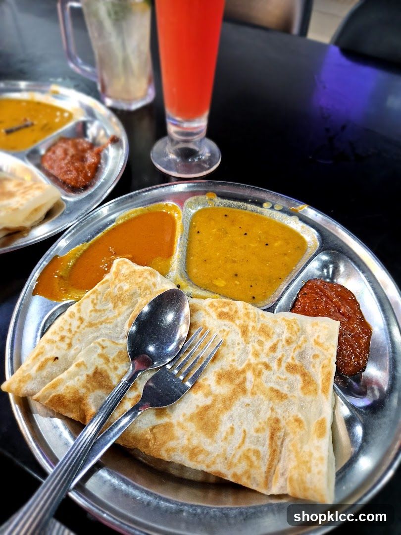 Roti Canai with Curries and Sambal