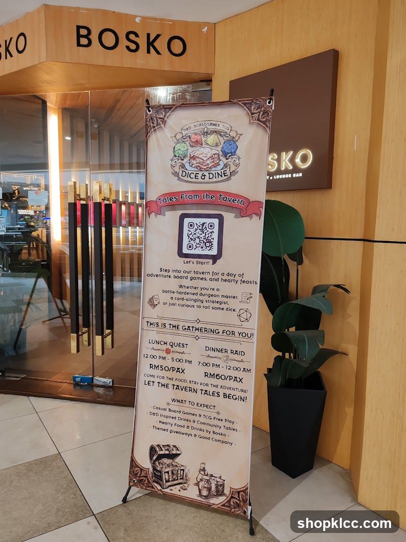 Dice & Dine Event Banner