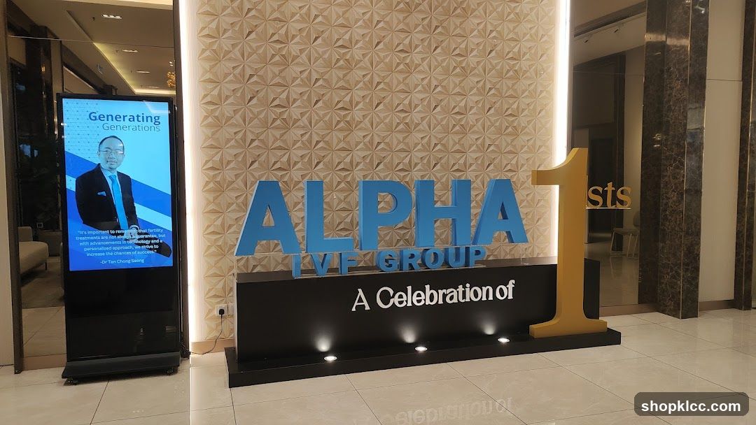 Alpha IVF Group Celebration Display