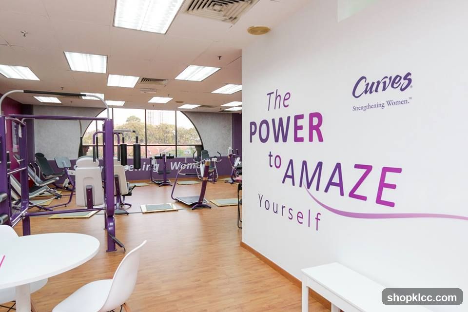 Gym Interior with Motivational Wall Art