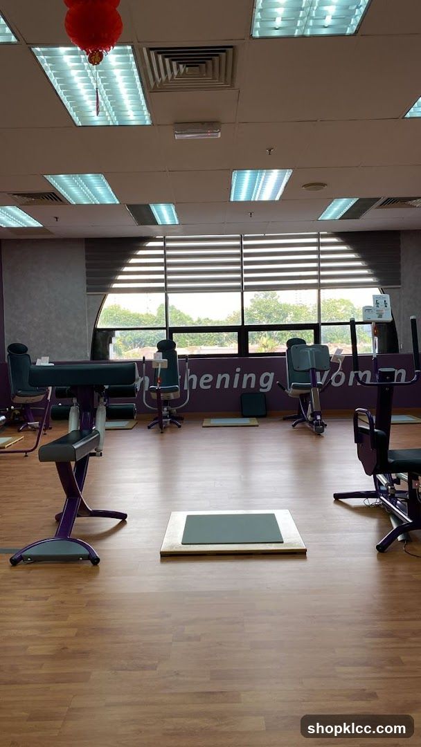 Gym Interior with Exercise Equipment