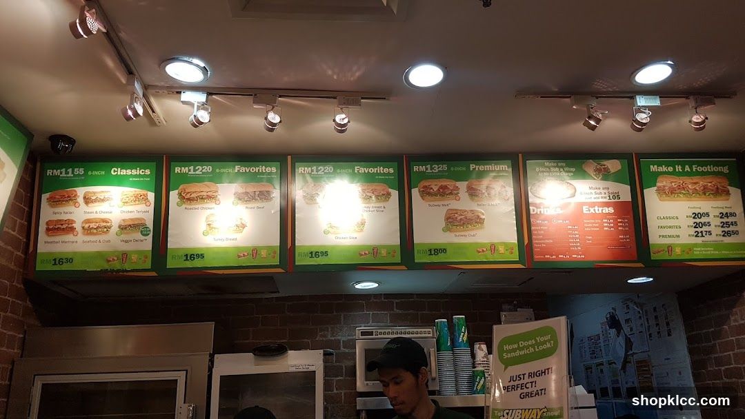 Subway Menu