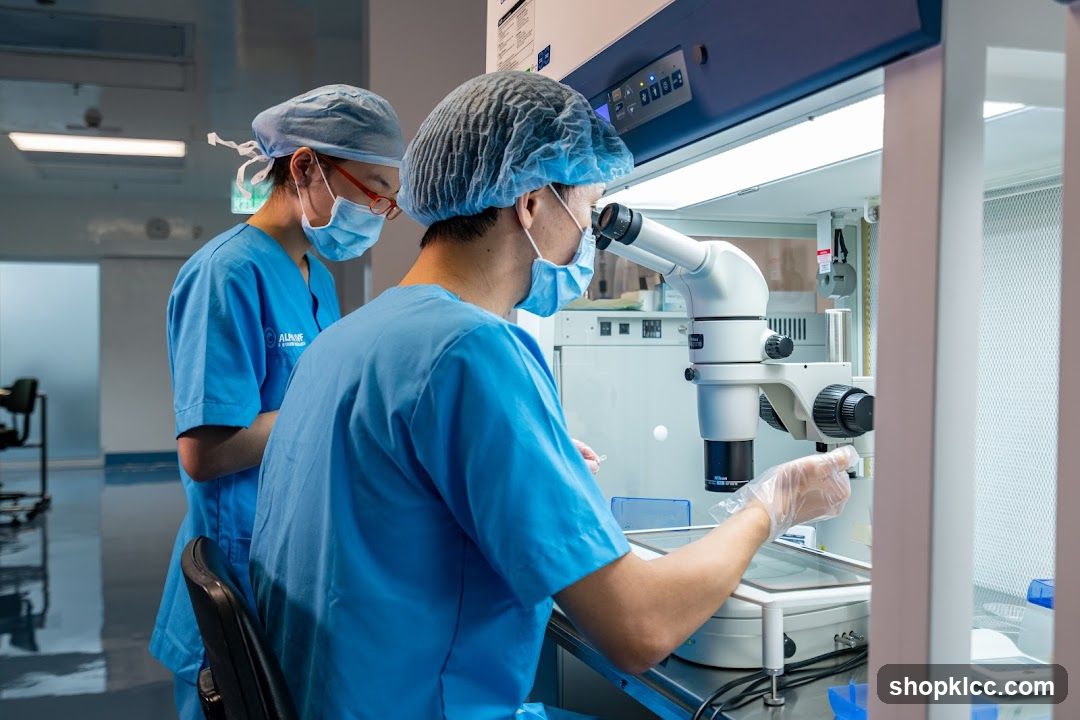 Scientists working in a laboratory