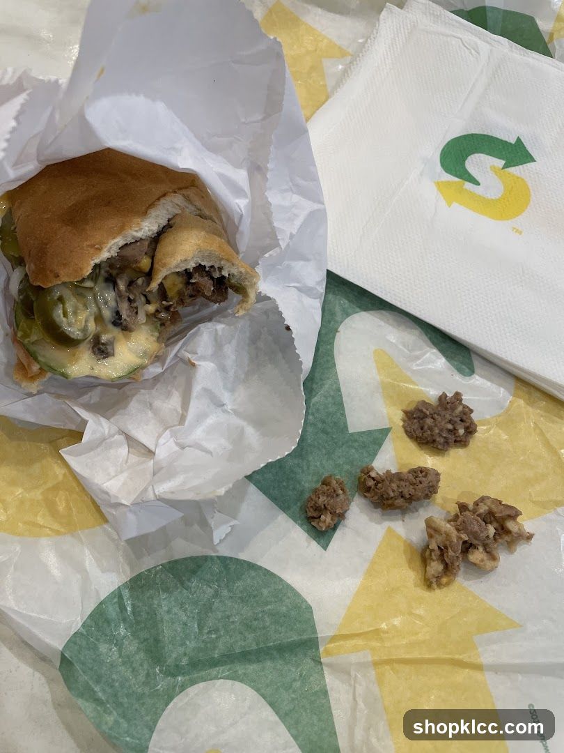 Subway Sandwich and Napkin