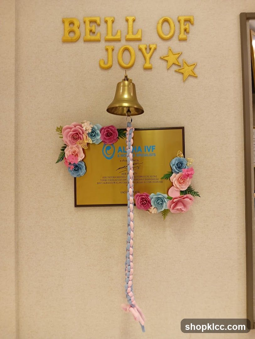 Bell of Joy with plaque