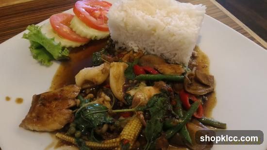 Stir-fried dish with rice