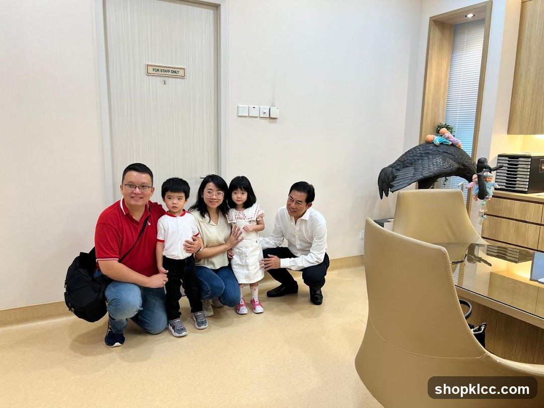 Family Poses in an Office Setting