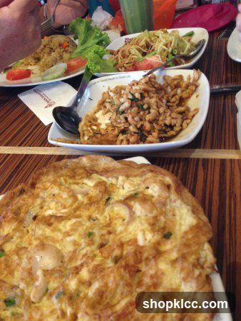Omelette and Thai Salad
