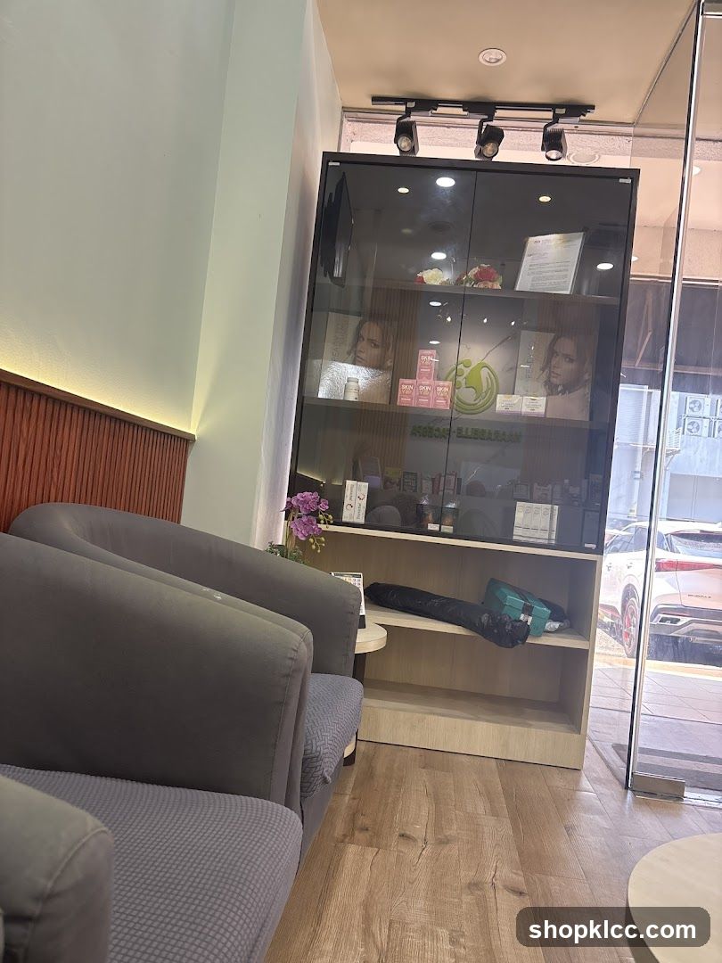 Waiting Area with Display Cabinet