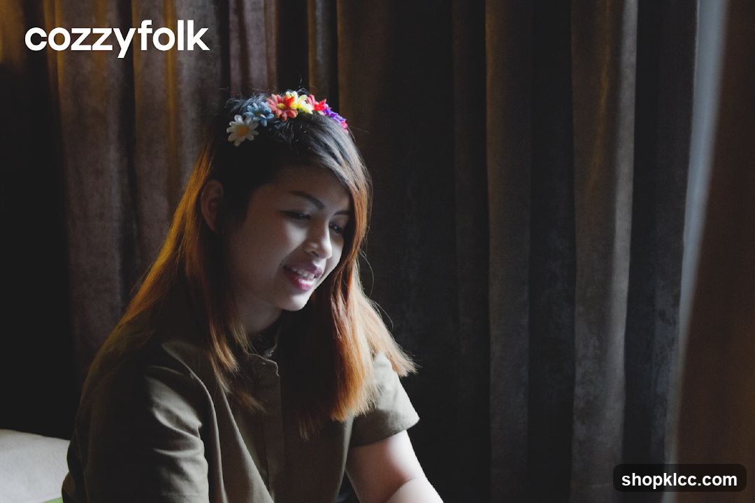Woman with flower crown