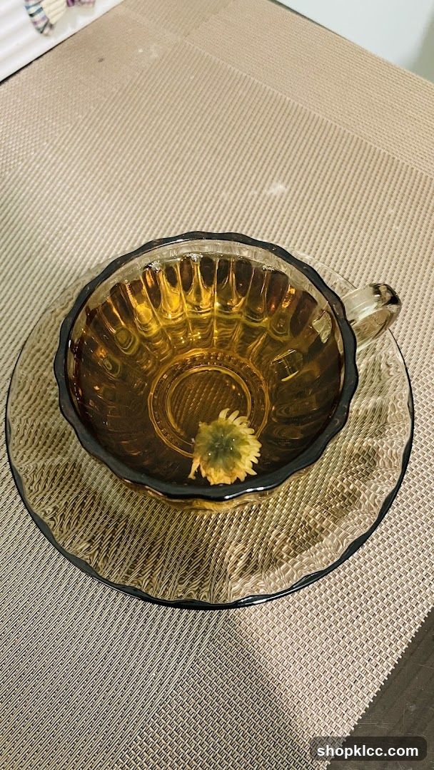 Tea with a flower