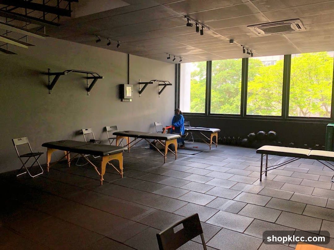Gym with massage tables