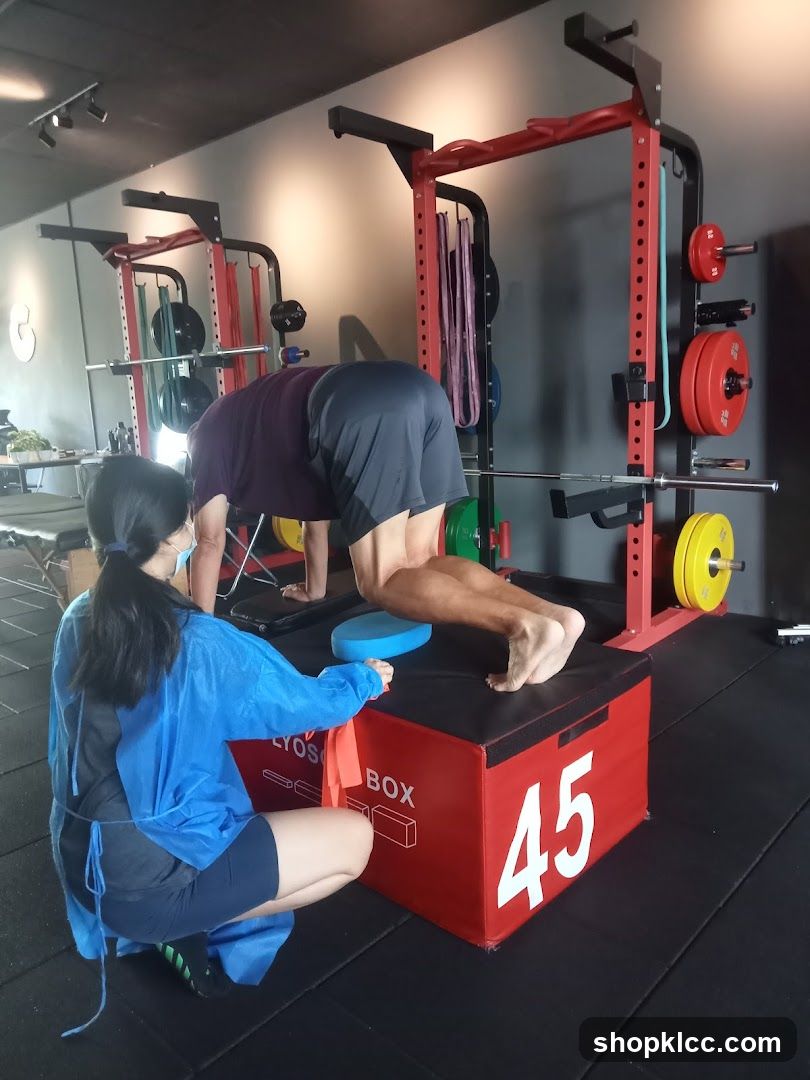 Gym training session