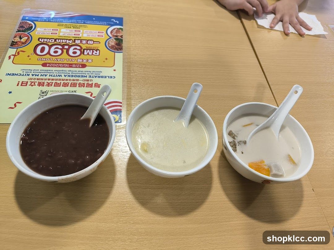 Dessert Bowls and Promotion Flyer