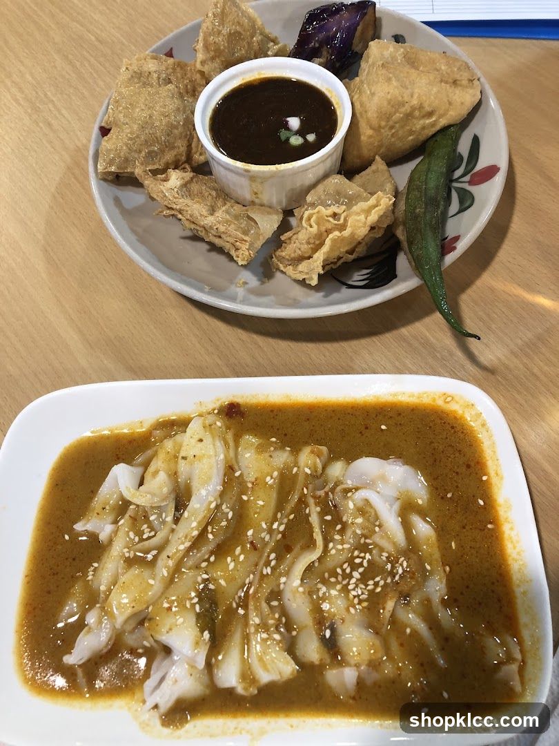 Fried Snacks and Noodle Dish