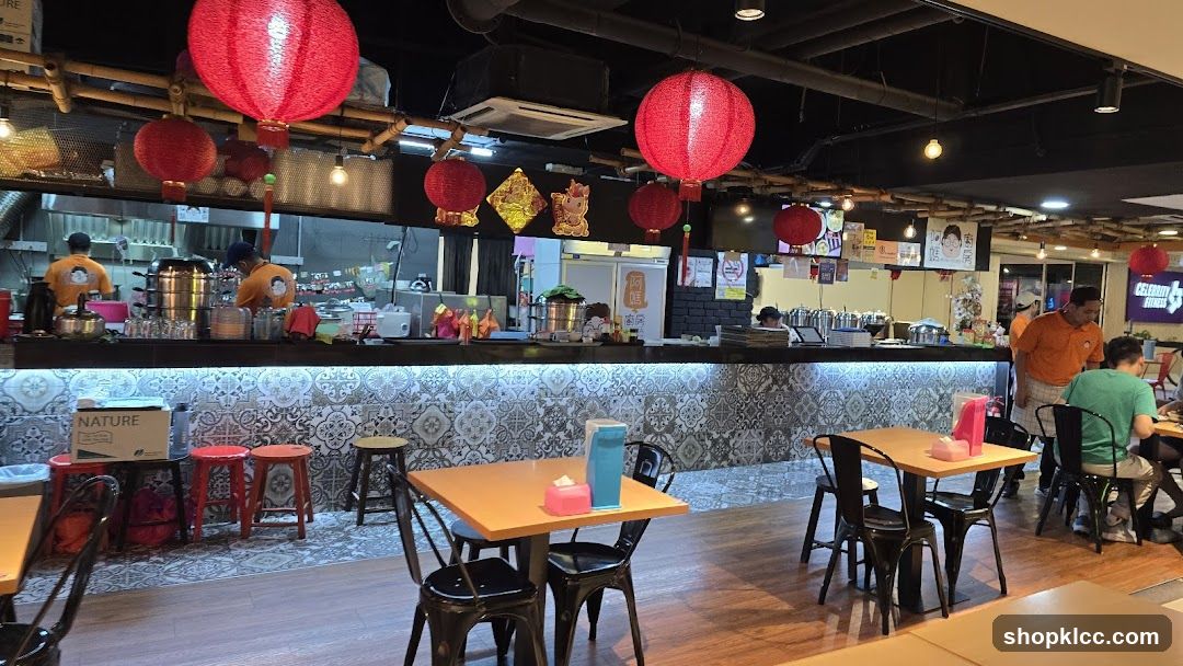 Restaurant Interior with Lanterns
