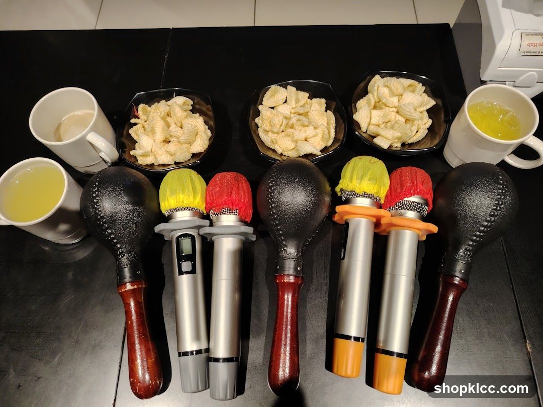 Karaoke Setup with Snacks and Drinks