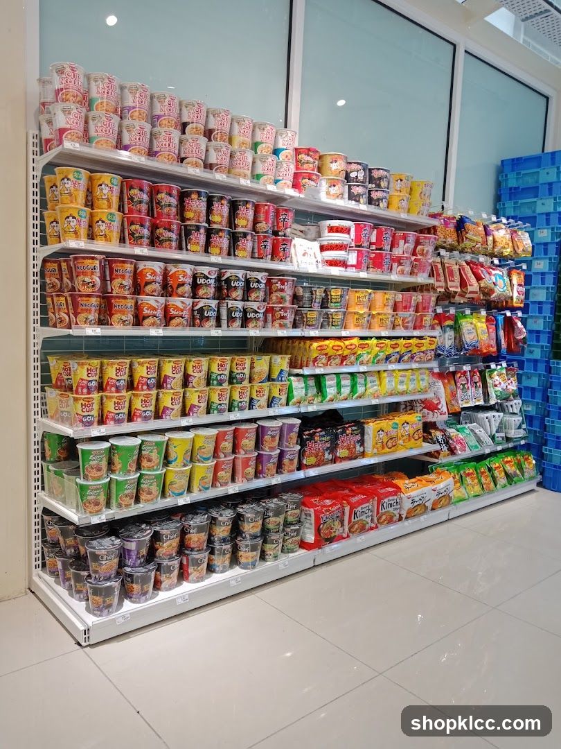 Instant Noodles and Snacks Aisle