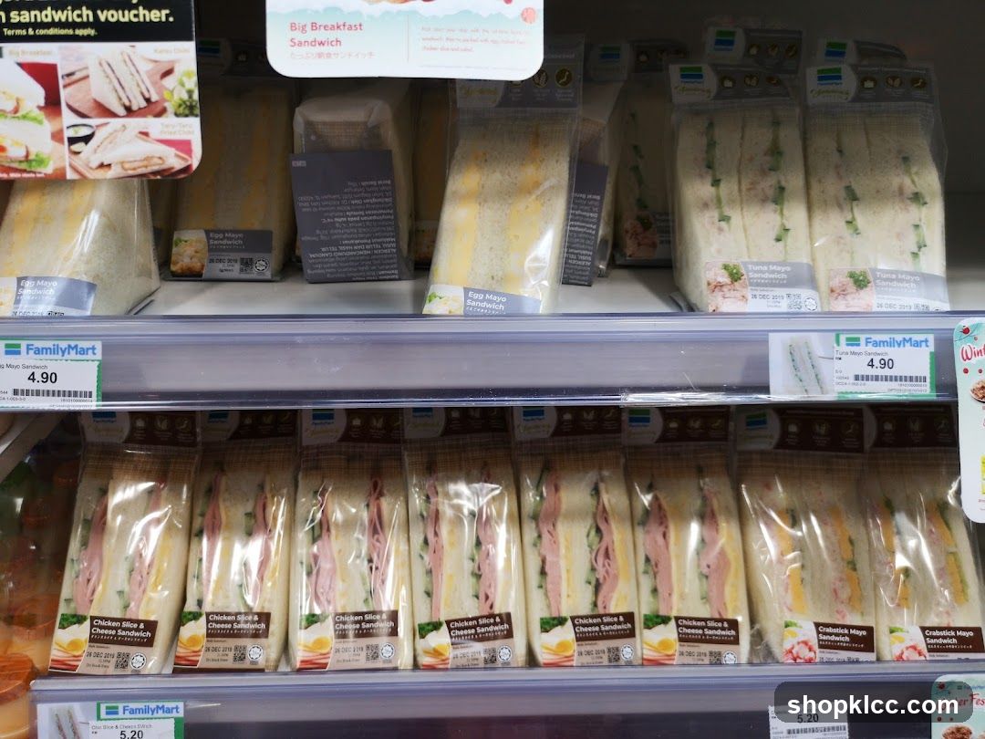 Sandwiches on Display