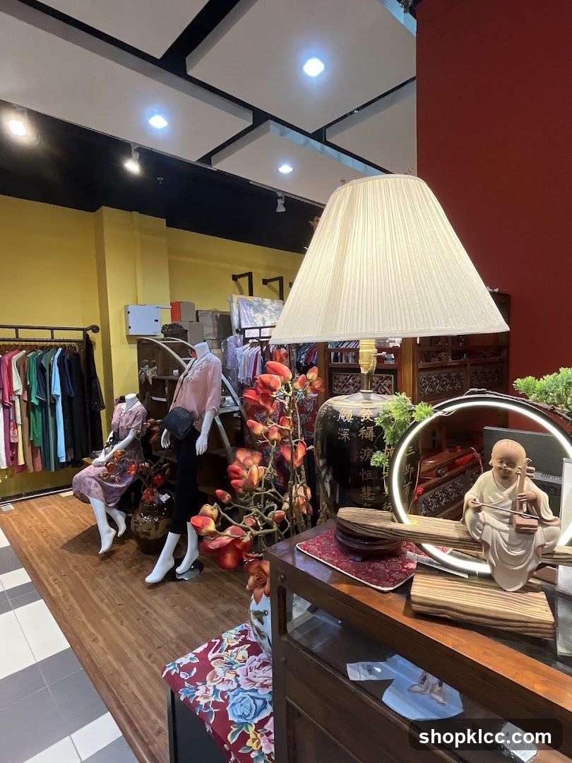 Store Interior with Mannequins and Decor