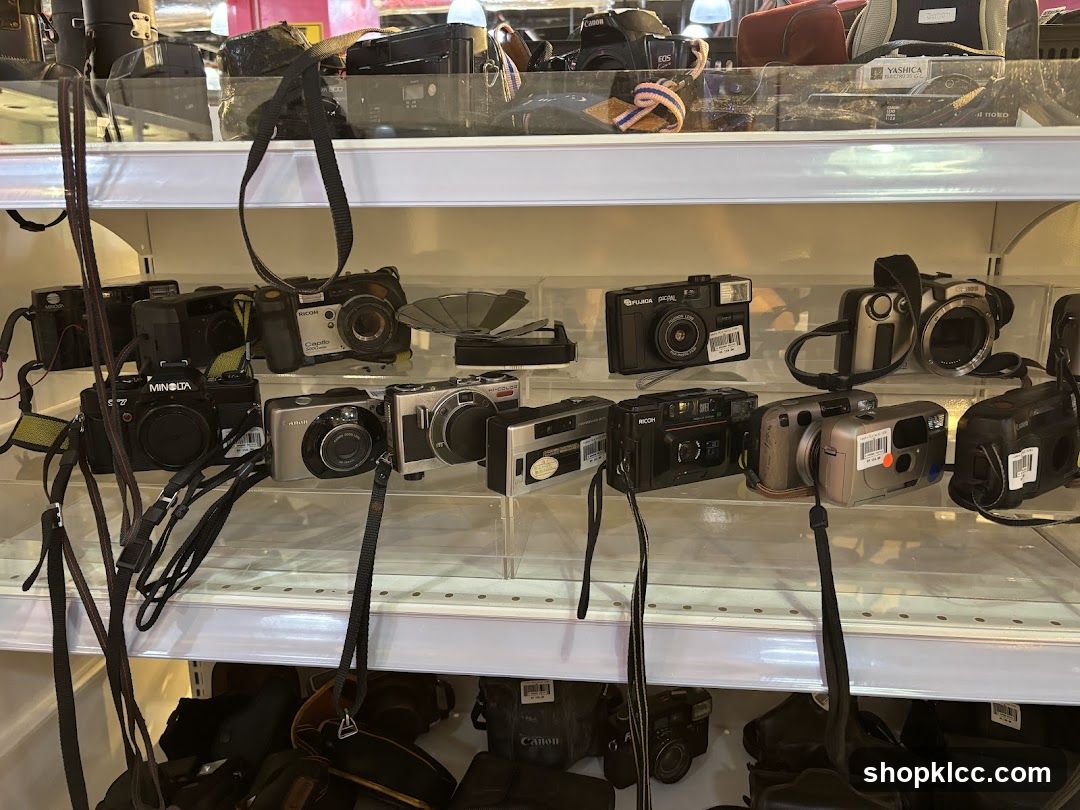 Assortment of Cameras on Display