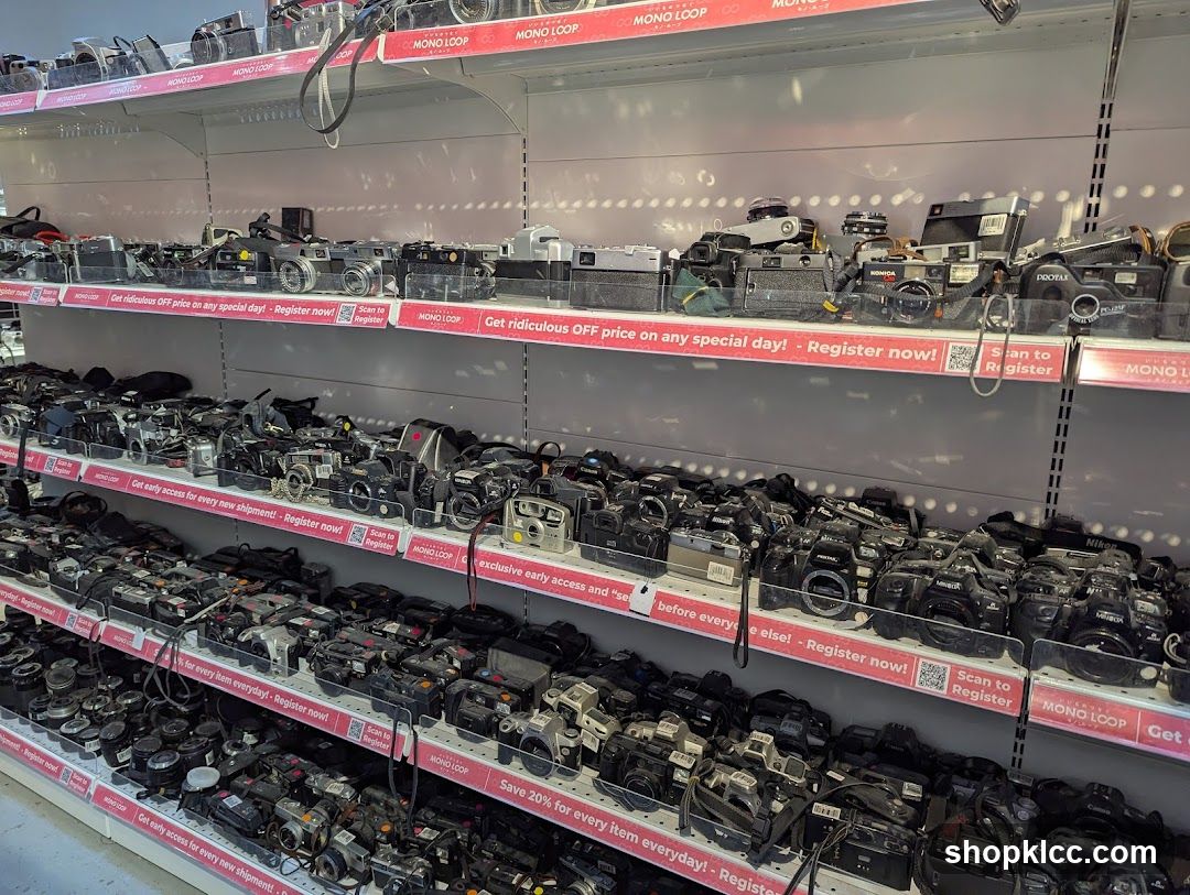 Camera Store Shelves