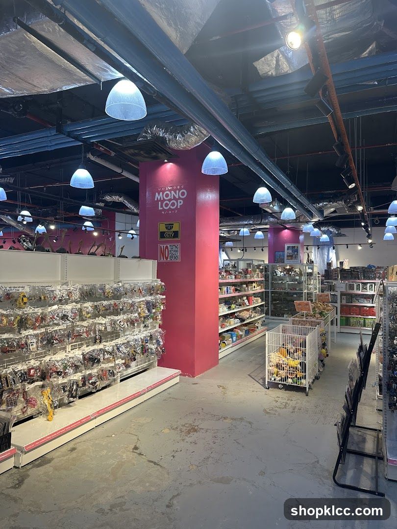 Interior of a retail store