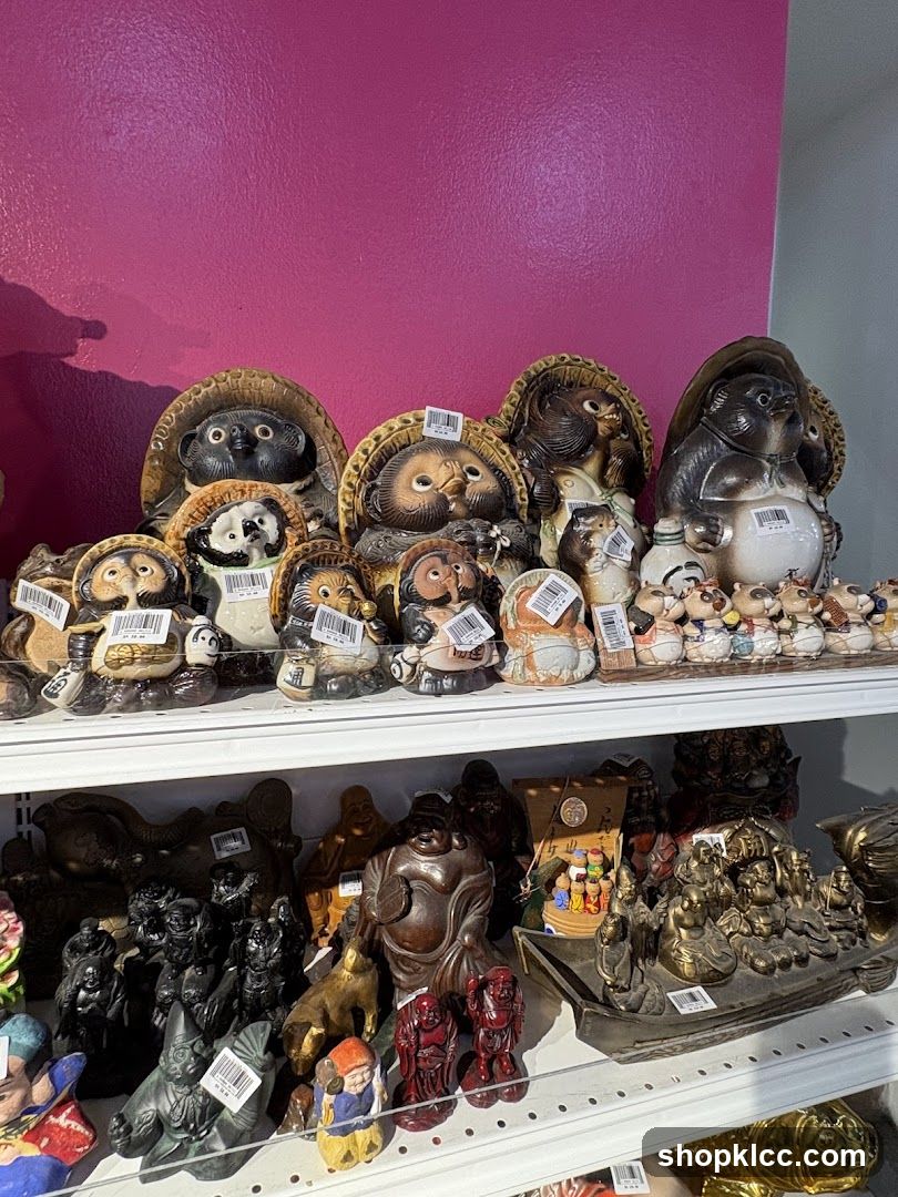 Figurines on Shelves