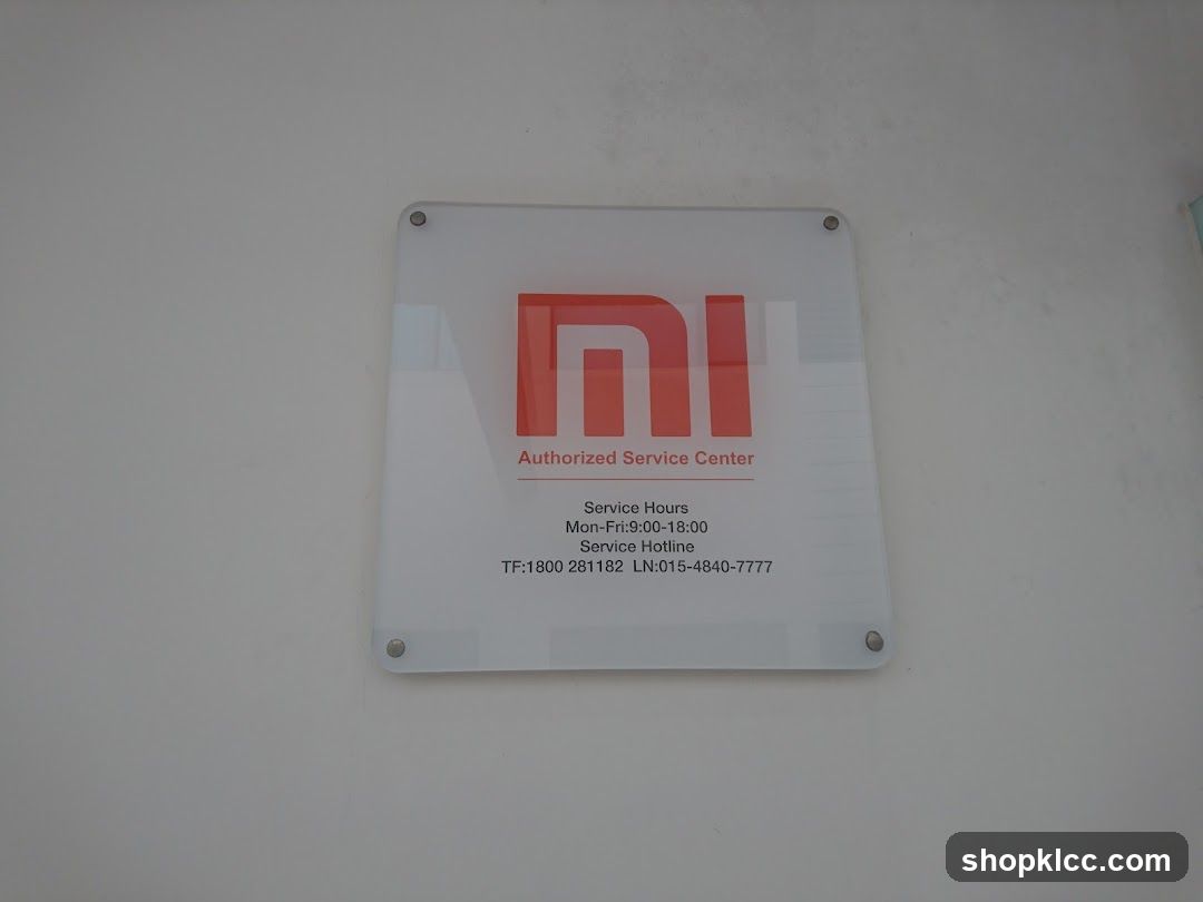 Xiaomi Authorized Service Center Sign