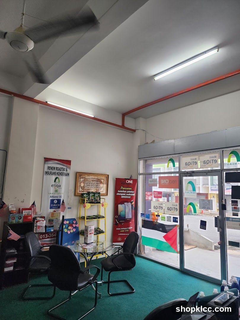 Office Interior with Promotional Materials