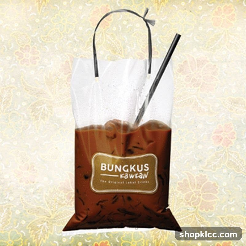 Bungkus Kawaw Iced Coffee in Paper Bag