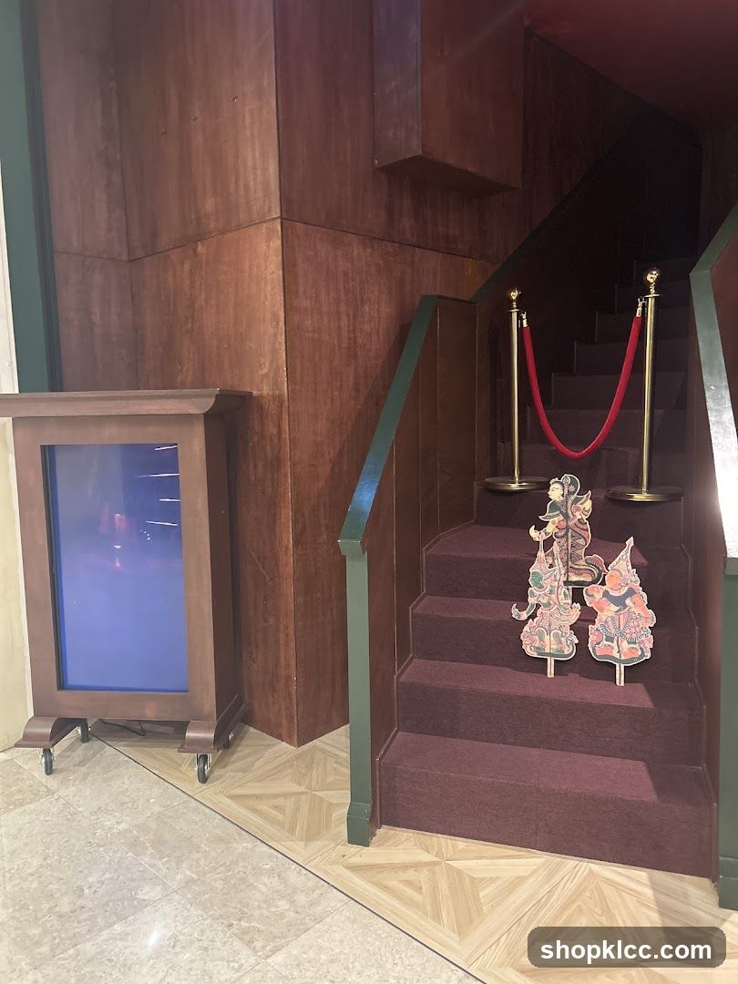 Interior Staircase with Traditional Artwork