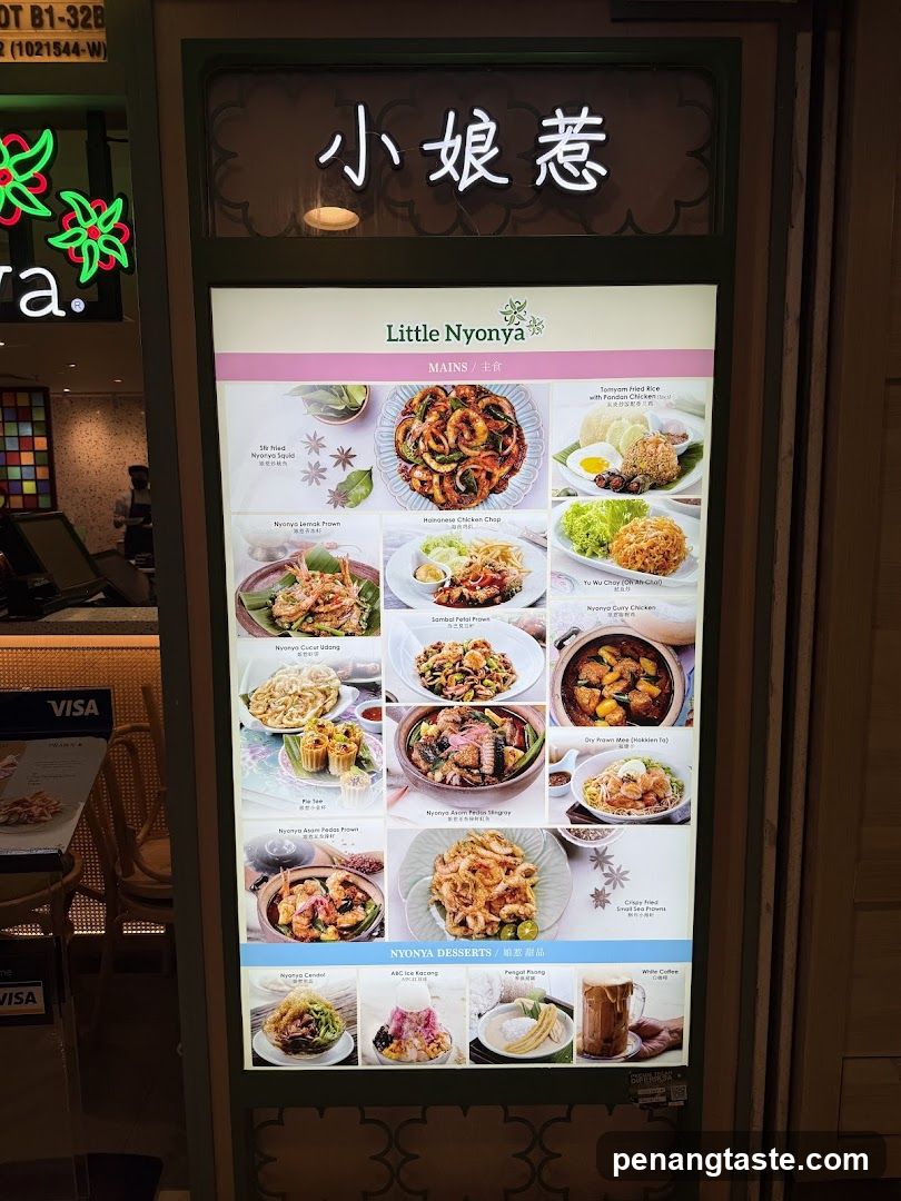 Little Nyonya Menu