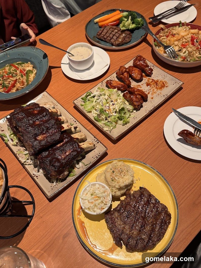 Table with various dishes