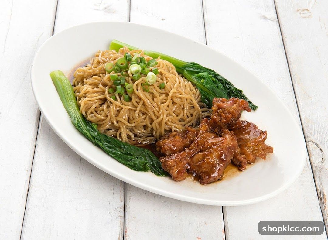 Noodles with Fried Chicken