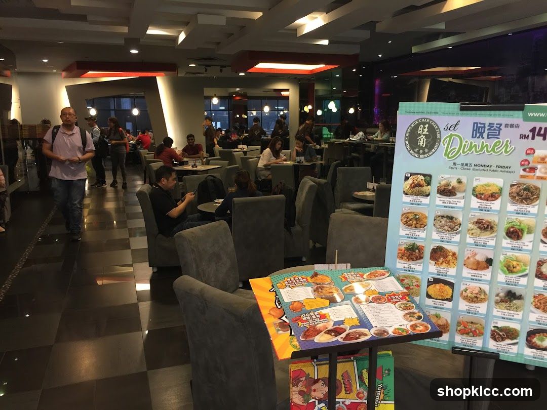 Restaurant Interior with Menu