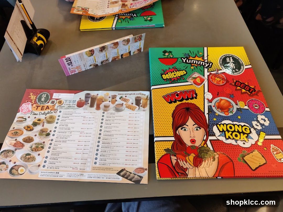 Wong Kok Menu