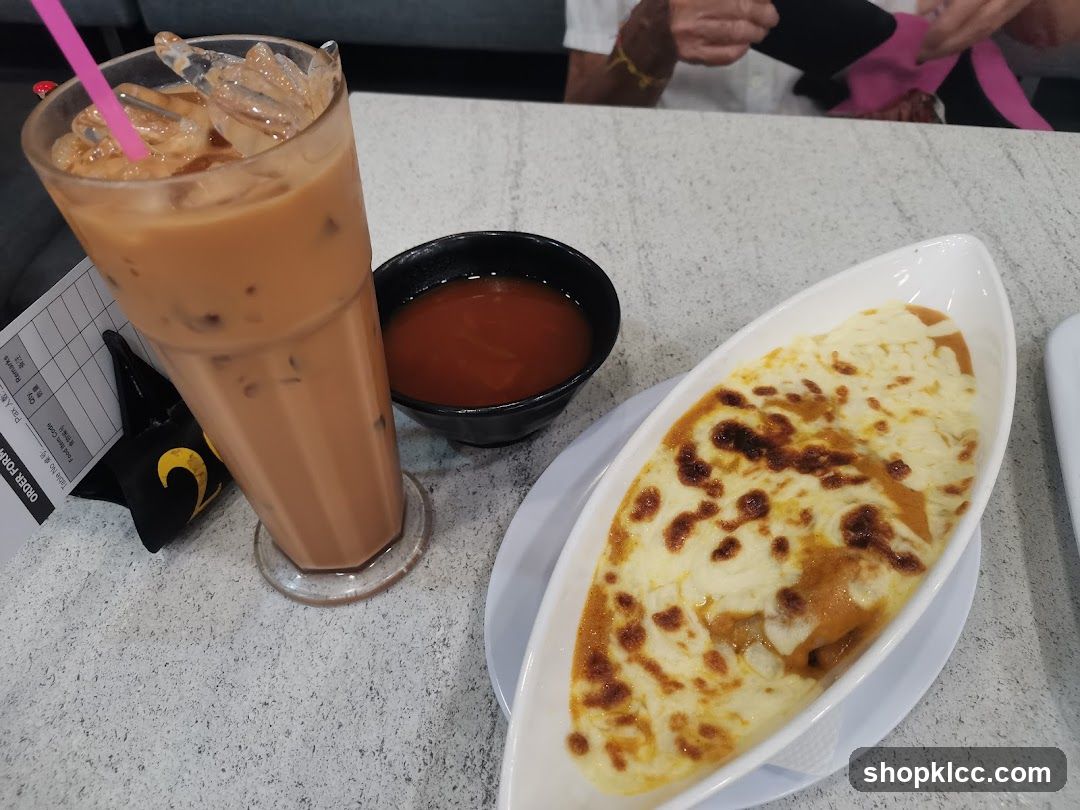 Iced Tea and Baked Dish