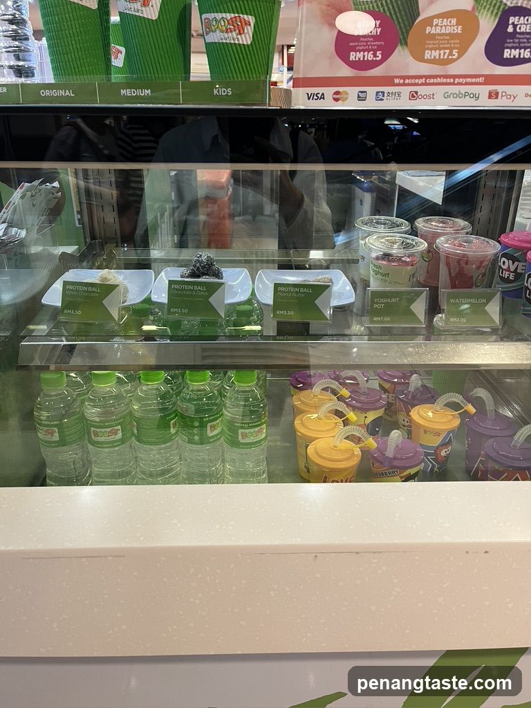 Boost Drinks and Snacks Display