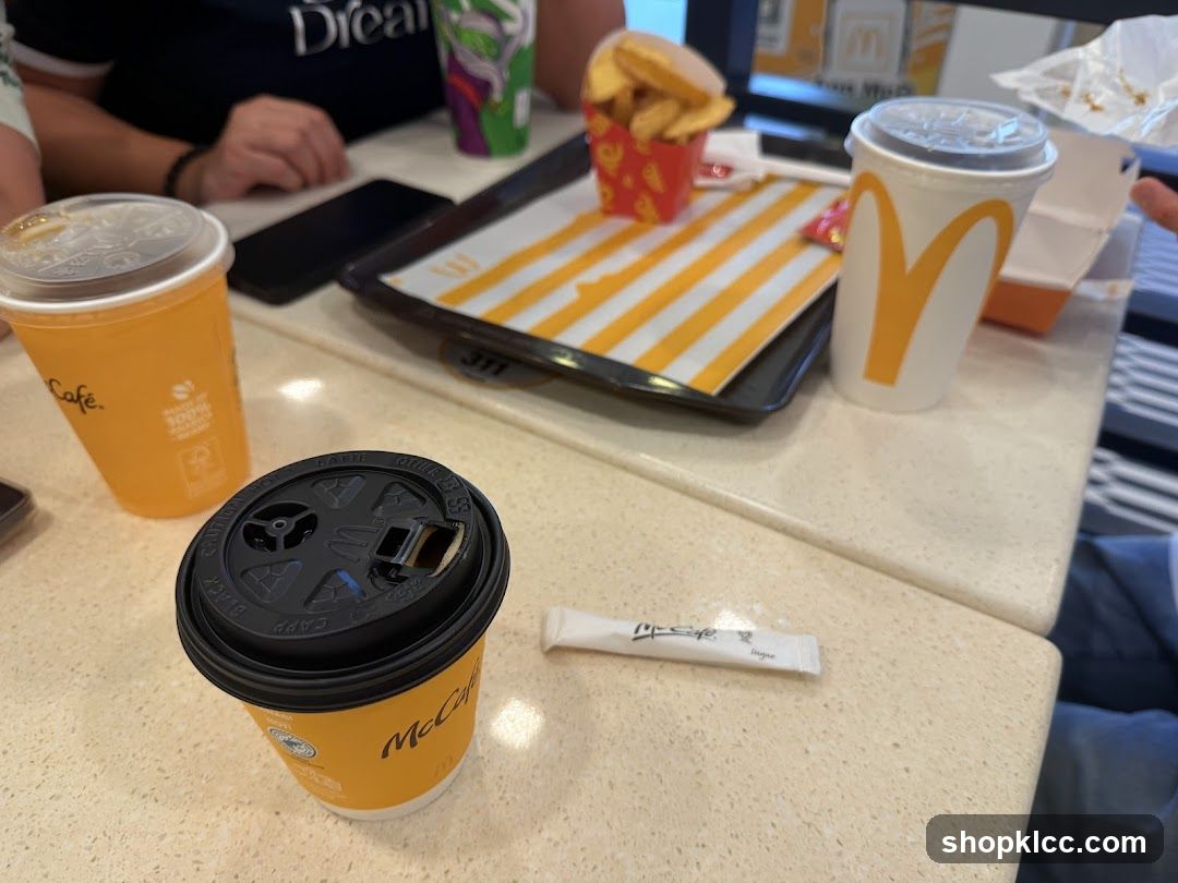 McDonald's McCafe Drinks and Fries