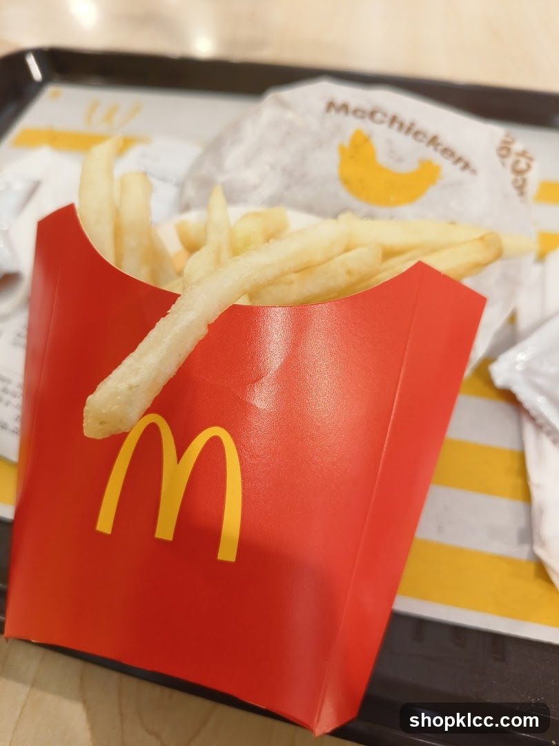 French Fries and McChicken Burger