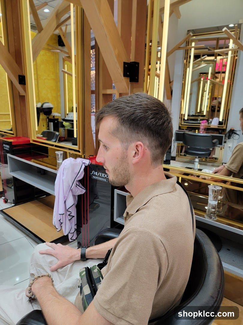 Man in Hair Salon