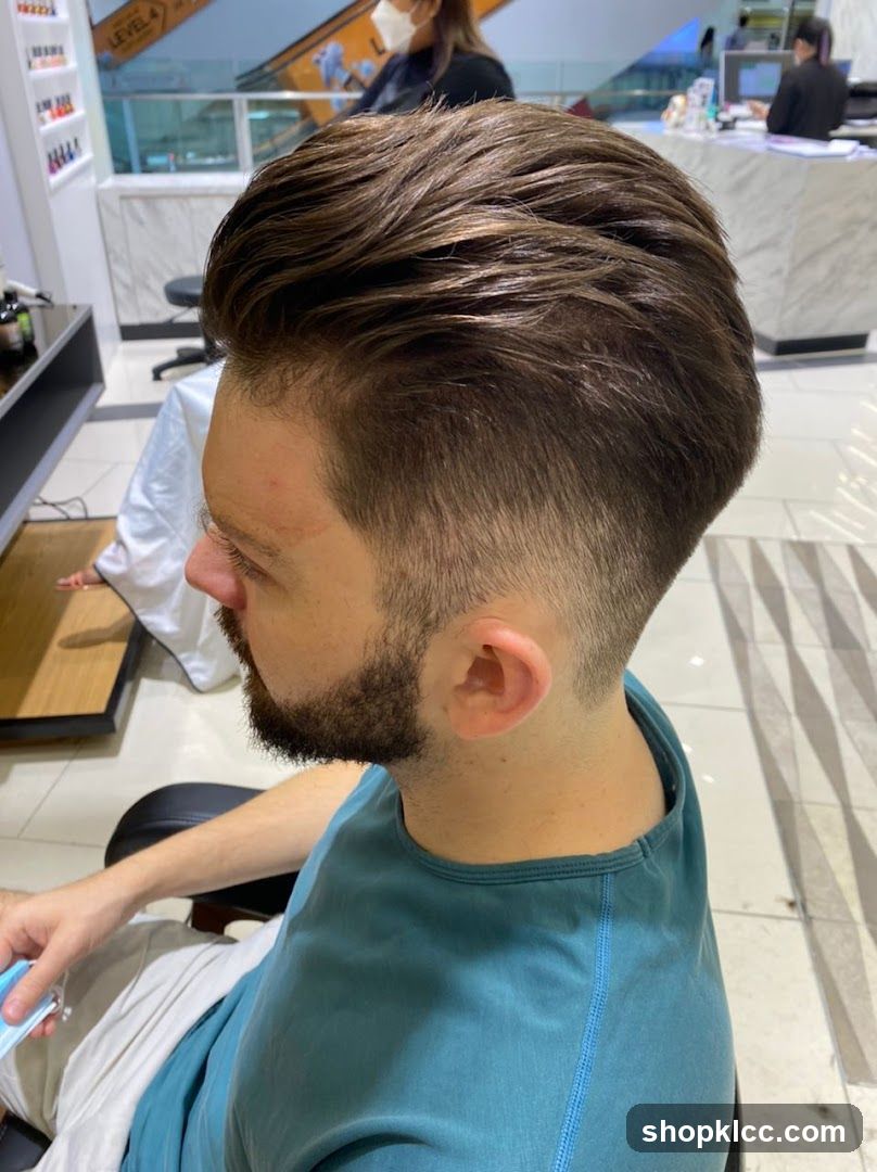 Man with a Fade Haircut