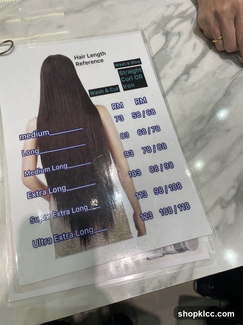 Hair Length Reference