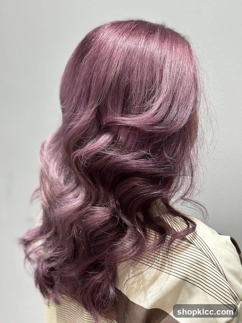 Wavy Purple Hair