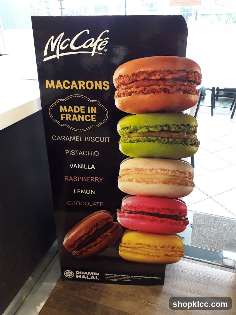 McCafé Macarons Display