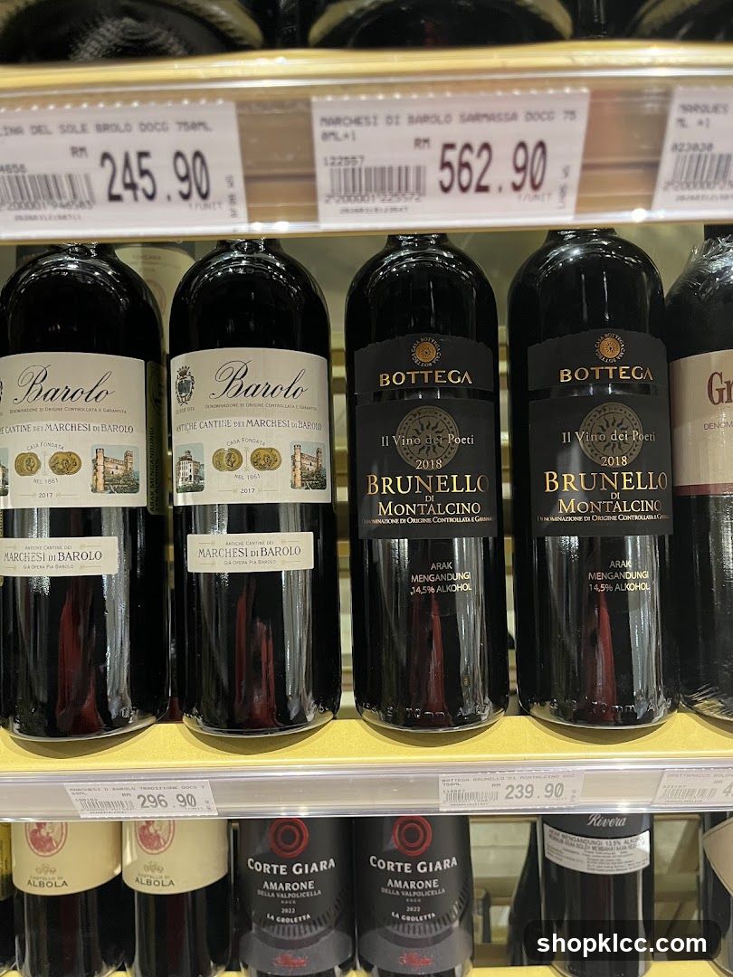 Wine Bottles on Shelves