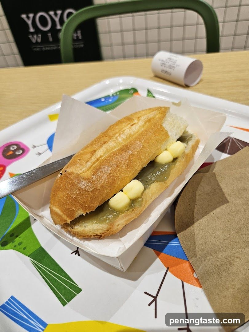 Sandwich on a tray