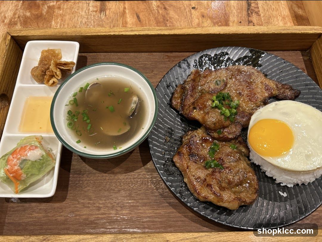Grilled Pork Chop Plate