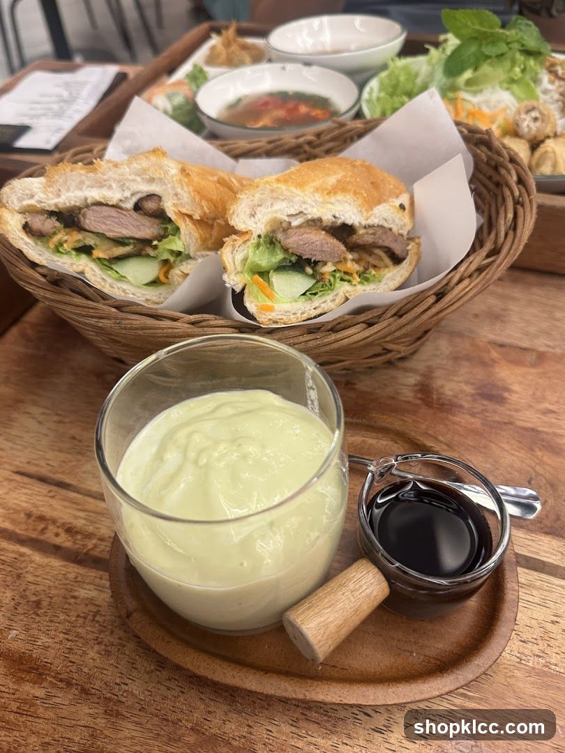 Banh Mi Sandwich with Sides